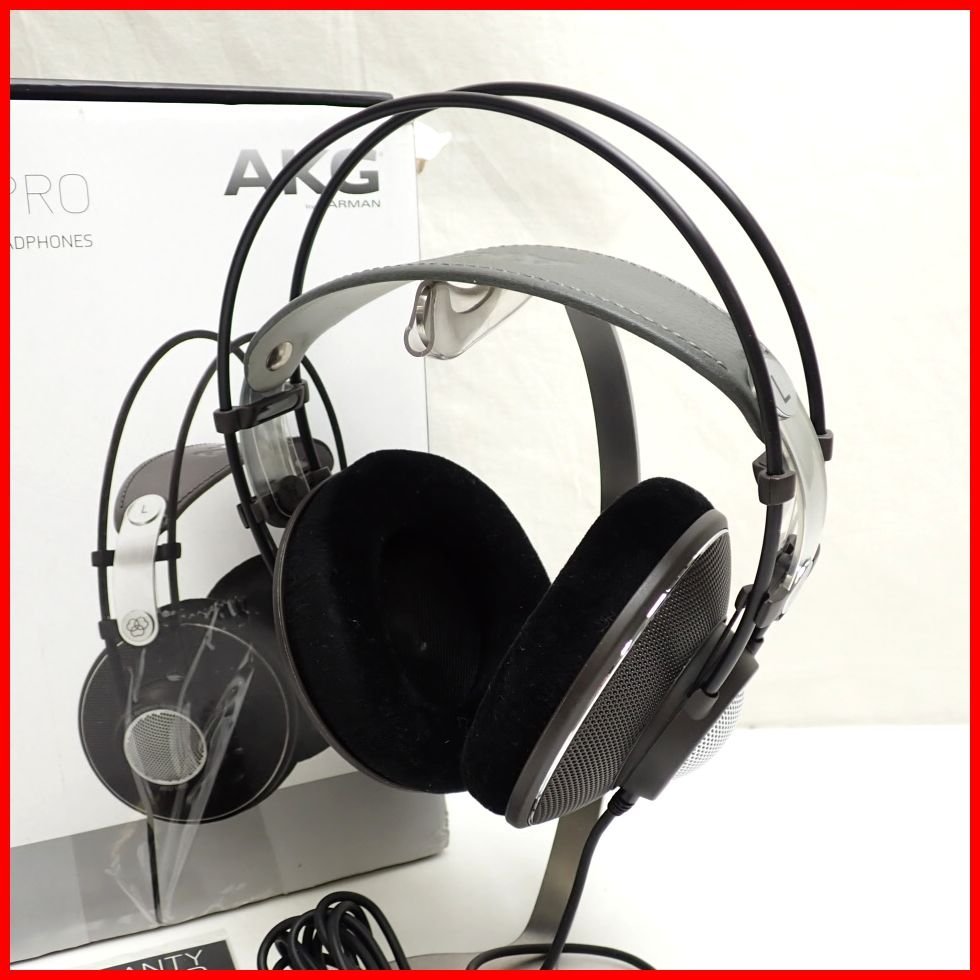 ○美品 AKG K612PRO 開放型ヘッドホン/オープンエアー型/変換プラグ