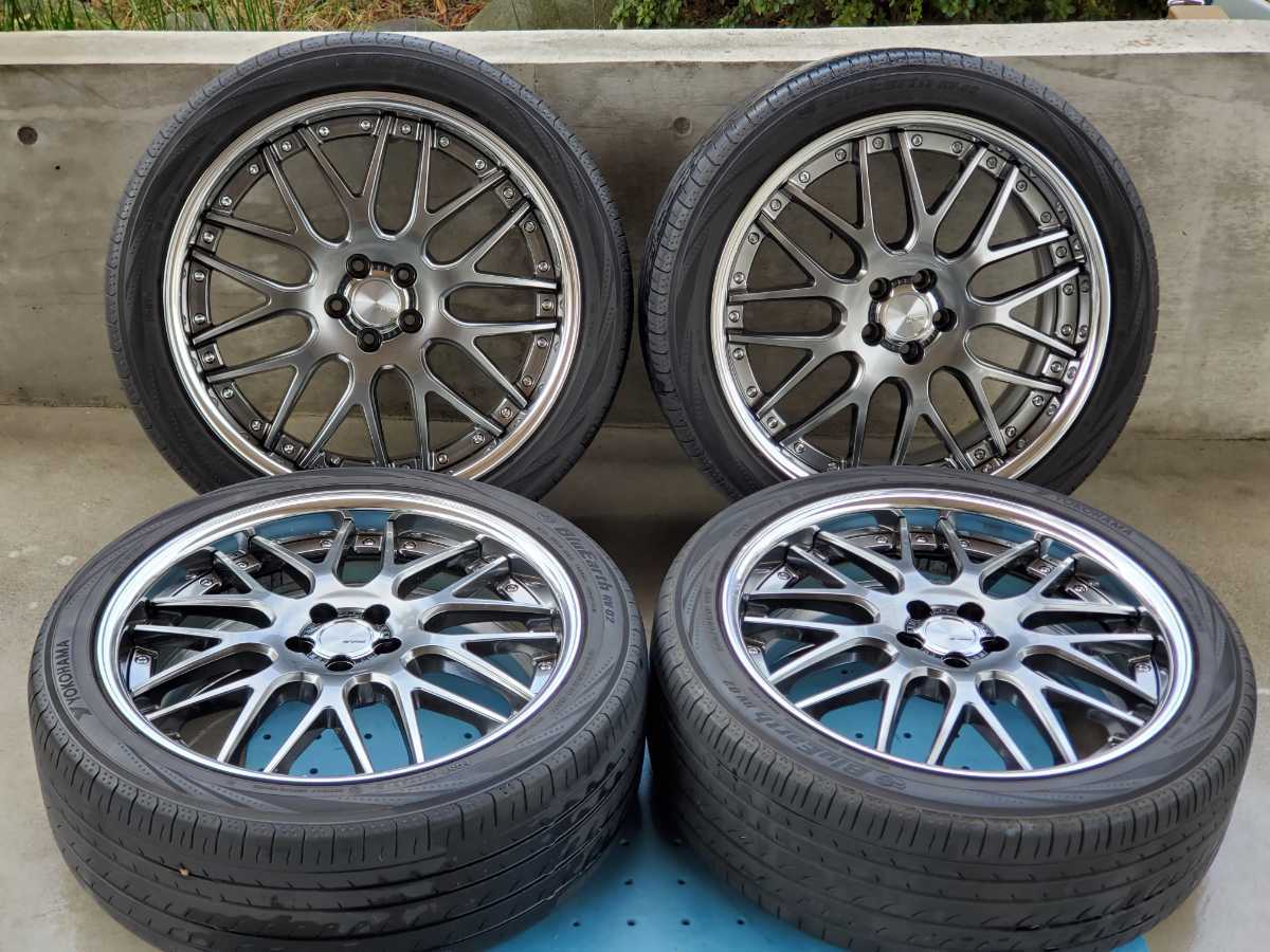 WORK ランベック LM-1 19インチ8J 5H・PCD100 インセット+42 タイヤ 