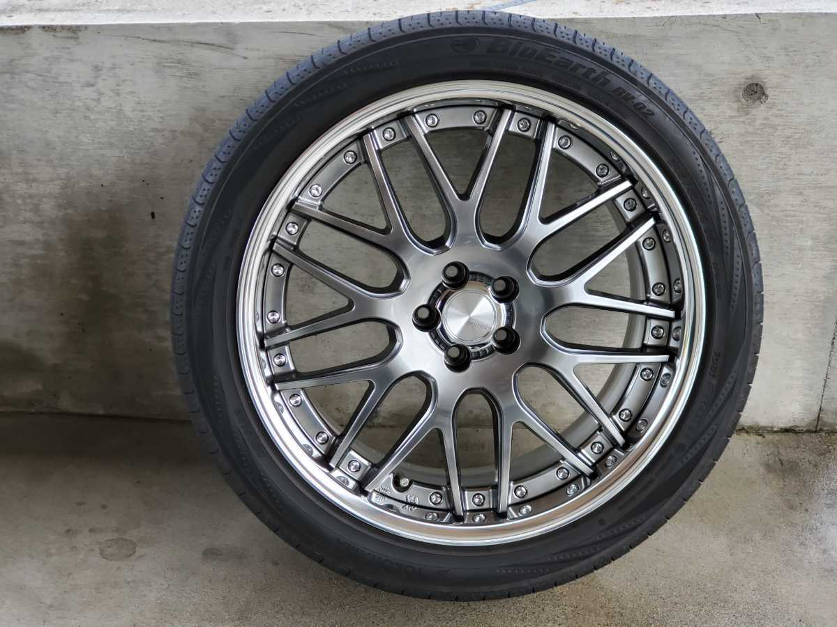 WORK ランベック LM-1 19インチ8J 5H・PCD100 インセット+42 タイヤ 