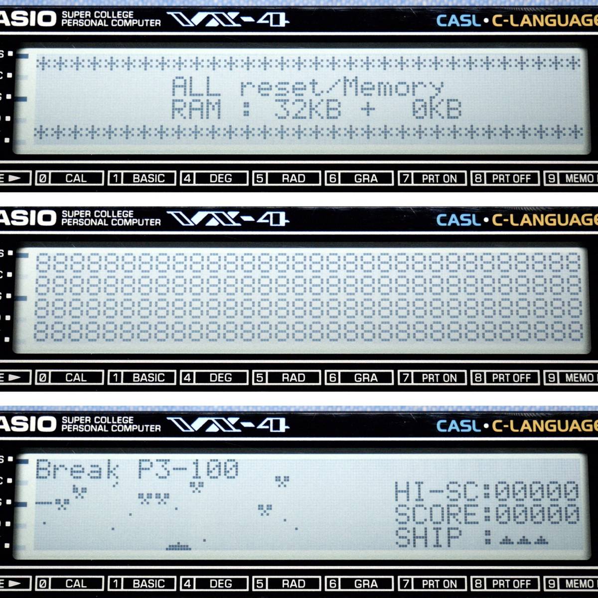 CASIO VX-4 メモリ 8→32KB 増設済 ポケットコンピュータ 整備 点検済 