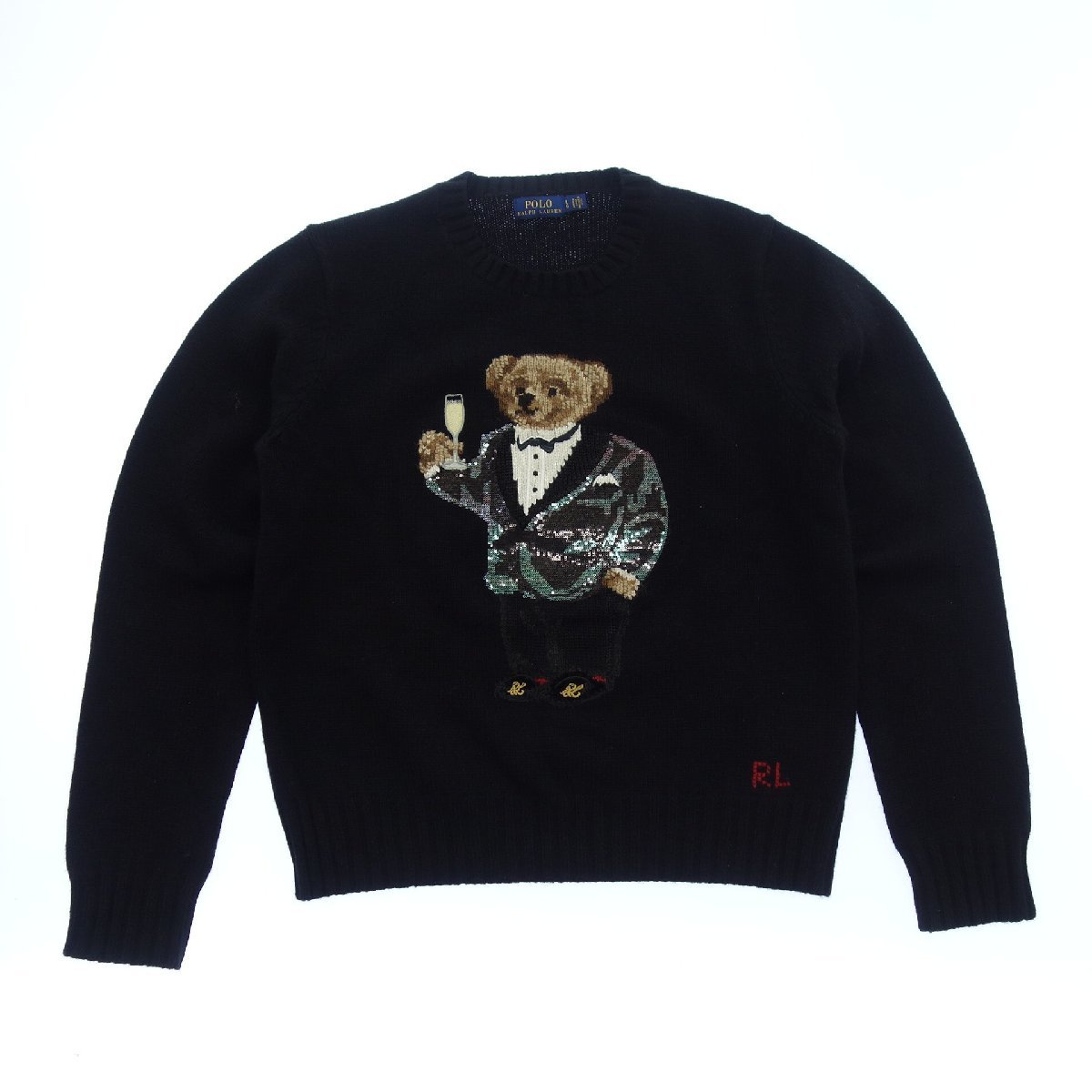 ラルフローレン ポロベア セーター ベア ニット POLO コットン RALPH ポロラルフローレン ポロ 90s LAUREN 中古の通販 セーター」(ラルフ -「ポロベア ローレン(POLO