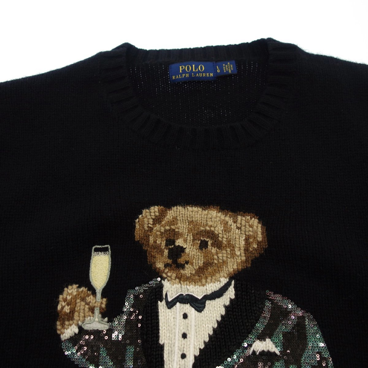 ラルフローレン ポロベア セーター ベア ニット POLO コットン RALPH ポロラルフローレン ポロ 90s LAUREN 中古の通販 セーター」(ラルフ -「ポロベア ローレン(POLO