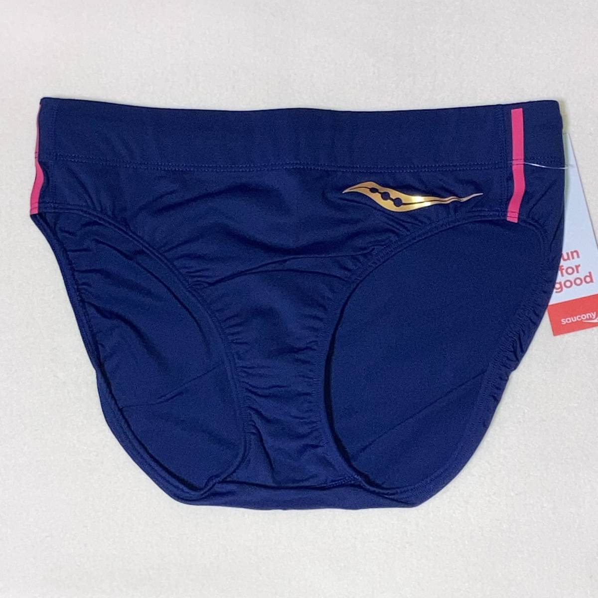 新品 「saucony」 レーシングショーツ　US/Mサイズ ネイビー系/陸上競技/サッカニー/ブルマ/インポート/コスプレ/ストレッチ/薄手