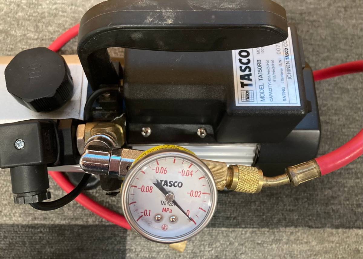 TASCO タスコ オイル逆流防止弁付高性能小型真空ポンプ TA150RB 中古 