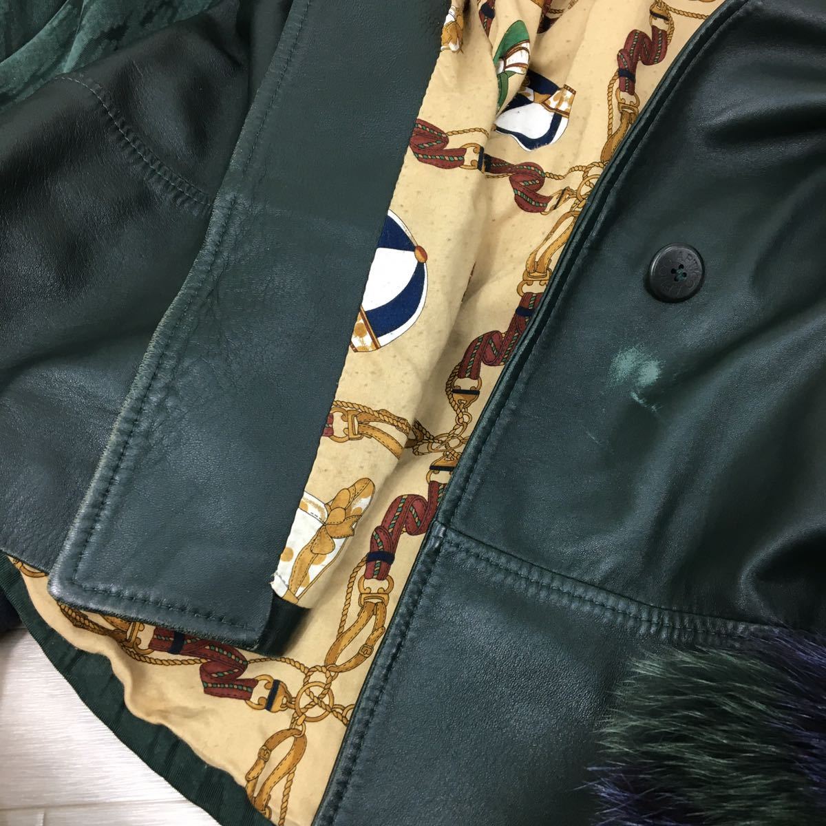 Y-256 イタリア製 ARTICO アルティコ レザー × フォックス ファー 本革 
