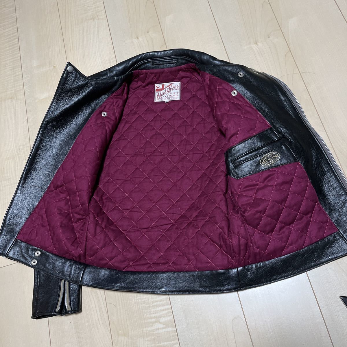 アディクト クローズ AD-03 34 ブラックライダースジャケット ルイス