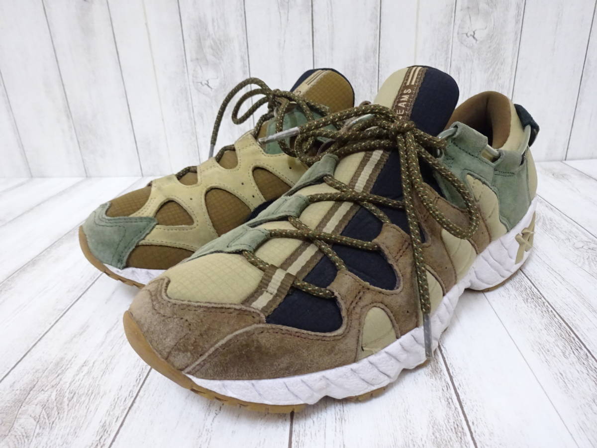 BEAMS x asics GEL-MAI G-TX GORE-TEX スニーカー ベージュ カーキ 