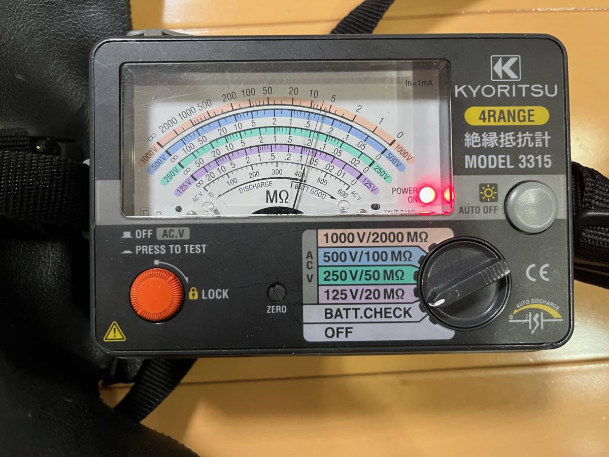 絶縁抵抗計 MODEL 3315 KYORITSU 共立電気計器株式会社