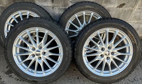 中古 アルミ(WORK 17×7JJ)＆タイヤ（ダンロップ DSX2 225/50R17） 17