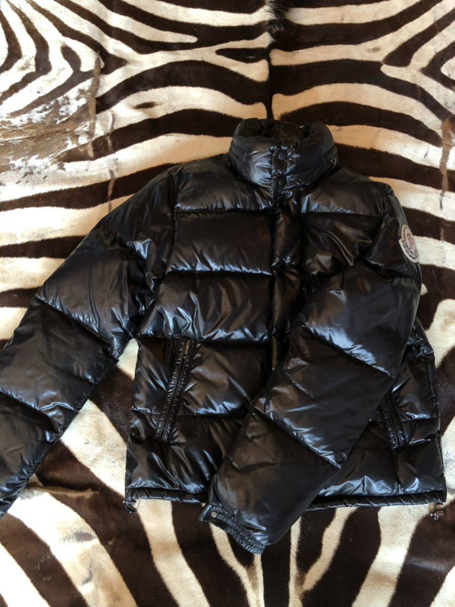 1円スタート10 モンクレール　エベレス MONCLER EVERST ダウンジャケット デカロゴワッペン　廃盤品　本物　黒　ブラック コマずれ モンクレール MONCLER エベレスト HIRAISHIYA PROSHOP フルジップ