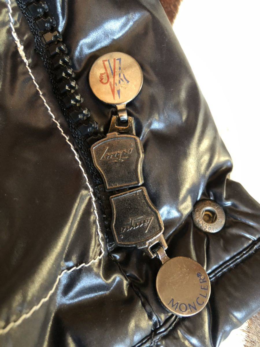 1円スタート10 モンクレール　エベレス MONCLER EVERST ダウンジャケット デカロゴワッペン　廃盤品　本物　黒　ブラック コマずれ モンクレール MONCLER エベレスト HIRAISHIYA PROSHOP フルジップ