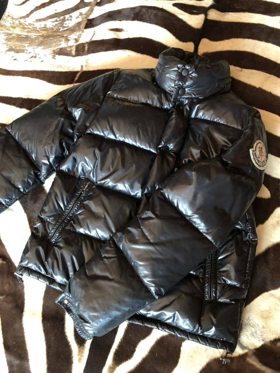 1円スタート10 モンクレール　エベレス MONCLER EVERST ダウンジャケット デカロゴワッペン　廃盤品　本物　黒　ブラック コマずれ モンクレール MONCLER エベレスト HIRAISHIYA PROSHOP フルジップ