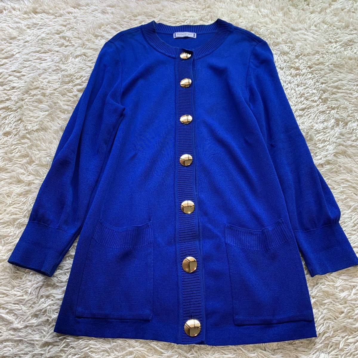 イヴサンローラン 金ボタン カーディガン YVES SAINT LAURENT コート