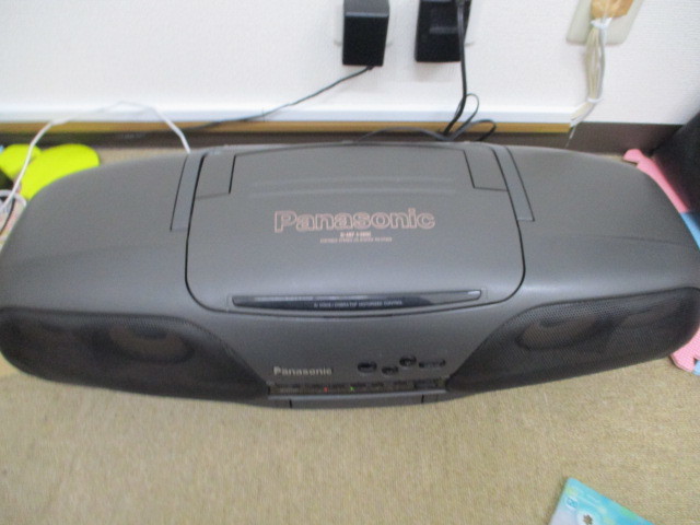 840) Panasonic CDラジカセ RX-DT909 ジャンク Panasonic RX-DT909 CD