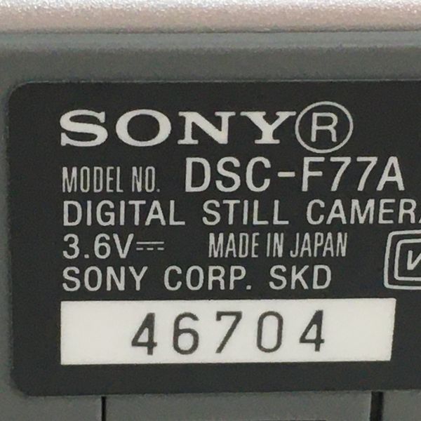 C205-H15-31◎ SONY ソニー Cyber-shot DSC-F77A コンデジ デジタル
