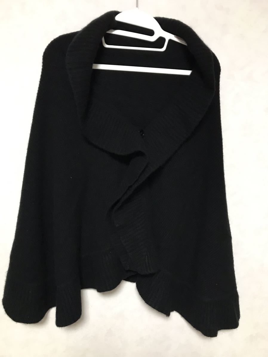 TTO436☆新品デパート仕入れタグ無しブランド特定出来ない為格安ポンチョカシミヤ100%軽量
