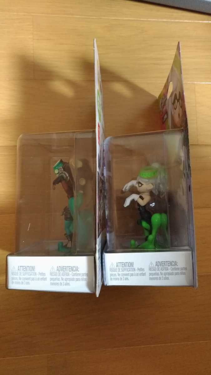 amiibo 2体セット 破損ありamiibo スプラトゥーン ガール ネオンピンク