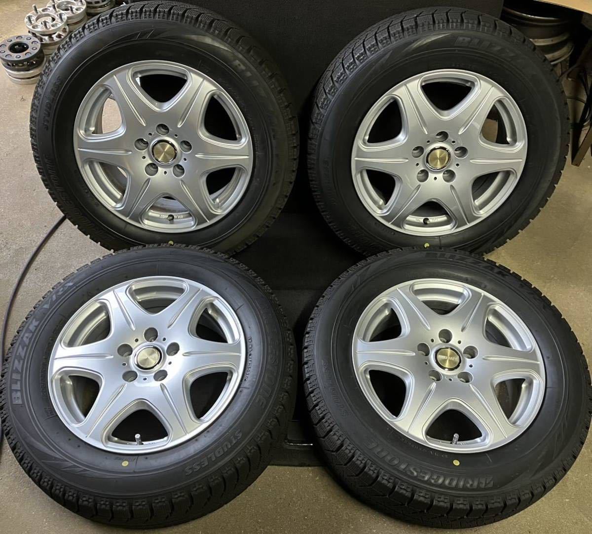 驚きの破格値，驚きの破格値，HOT 2020年製BRIDGESTONE付 205/65R16 6.5J+40 5穴 PCD114.3 ハブ73 社外 16インチ アルミ ホイール 5H ピッチ114.3 SHAPE アルファード 10(スタッドレスタイヤ)｜売買されたオークション情報、yahooの商品情報をアー 5穴