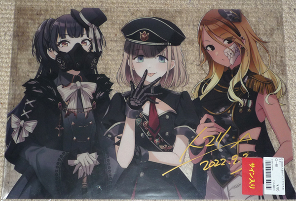 ミルクランプ「アイドルマスターシャイニーカラーズ」トマリ 直筆サイン入りクリアポスター / ホロライブ 獅白ぼたん コミケ100 同人祭