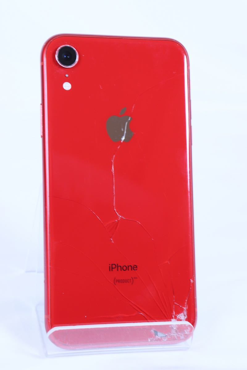 iPhone XR 64GB レッド SIMフリー バッテリー78% 画面ヒビ 1円〜SIMフリー iPhoneXR 64GB レッド バッテリー85% 送料無料 iPhone