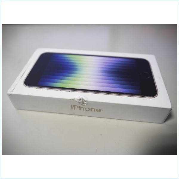 iPhone SE SE第二世代64Gブラック画面傷あり SE(第2世代)の箱及び同梱物.jpg ファイル:IPhone カネゴラボ [DSE] (新品) 箱傷み Apple iPhone SE 第3世代 64GB スターライト MMYD3J/A SIMフリー アップル アイフォン
