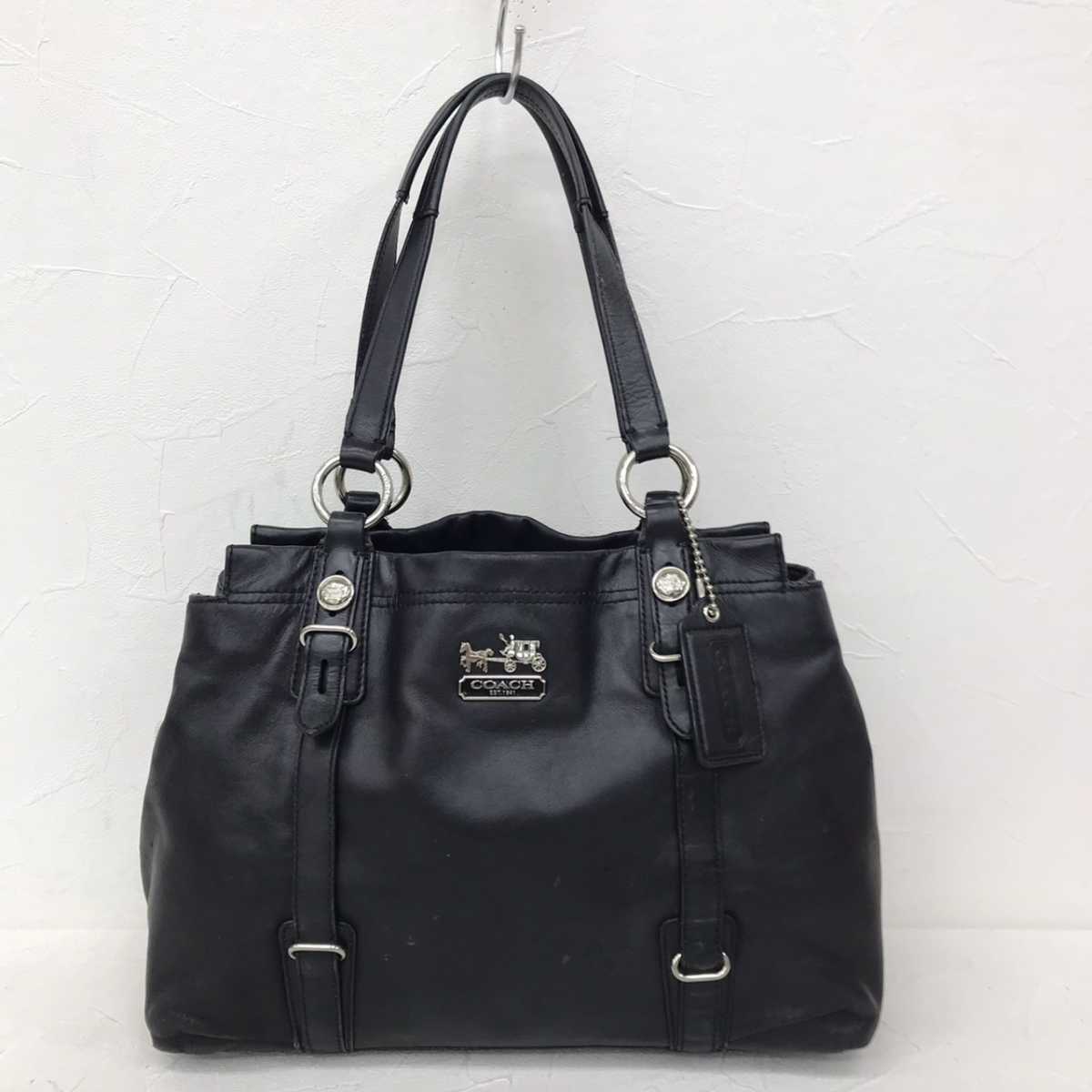 送料無料】coach コーチ ワンショルダー トートバッグ オールレザー 本