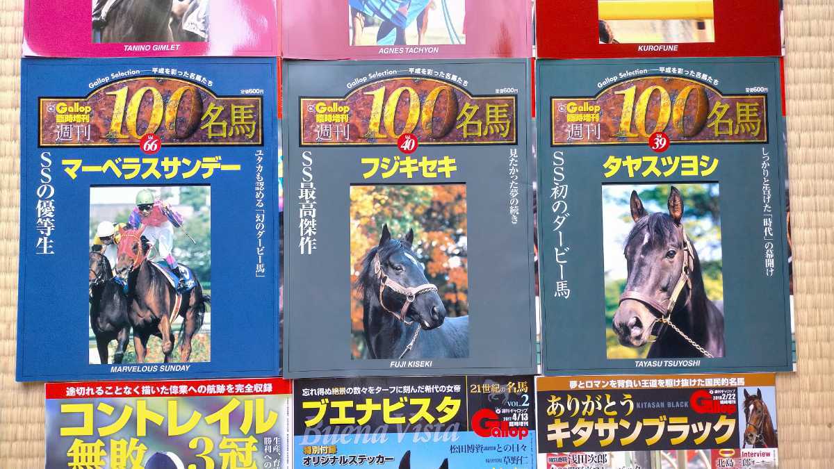 競馬 美品 Gallop 増刊号 9冊セット 週刊100名馬 キタサンブラック