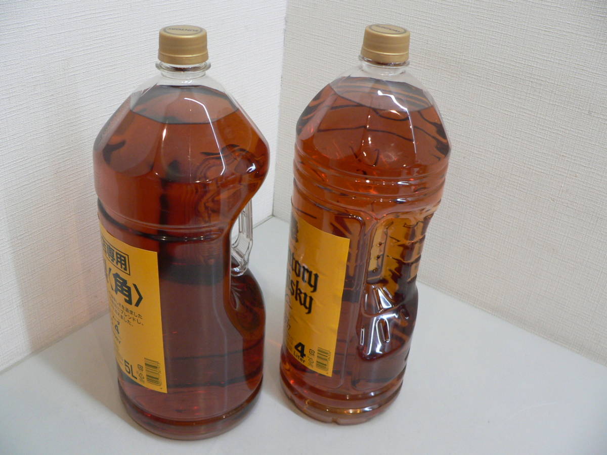 A21776○SUNTORY サントリー ウイスキー 40％ 特製 角 5L/角 角瓶 4L