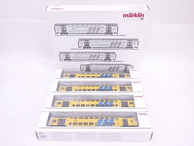 新作，限定SALE marklin/メルクリン 鉄道模型 HOゲージ 2階建客車4両セット NS DDM2/3-Bv DDM2/3-Abv DDM2/3-Bvk 43598 元箱付 &sect; 6874D-19(外国車輌)｜売買されたオークション情報、yahooの商品情報をアーカイブ公開 - オー 外国車輌