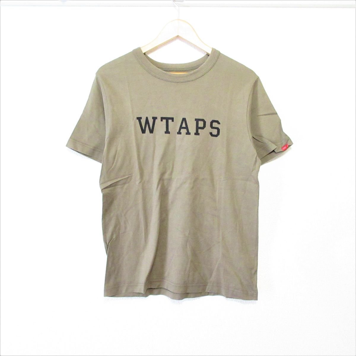 美品 WTAPS x the POOL aoyama ダブルタップス DESIGN S/S 05 ロゴプリント クルーネック 半袖 Tシャツ カットソー M ブラウン系