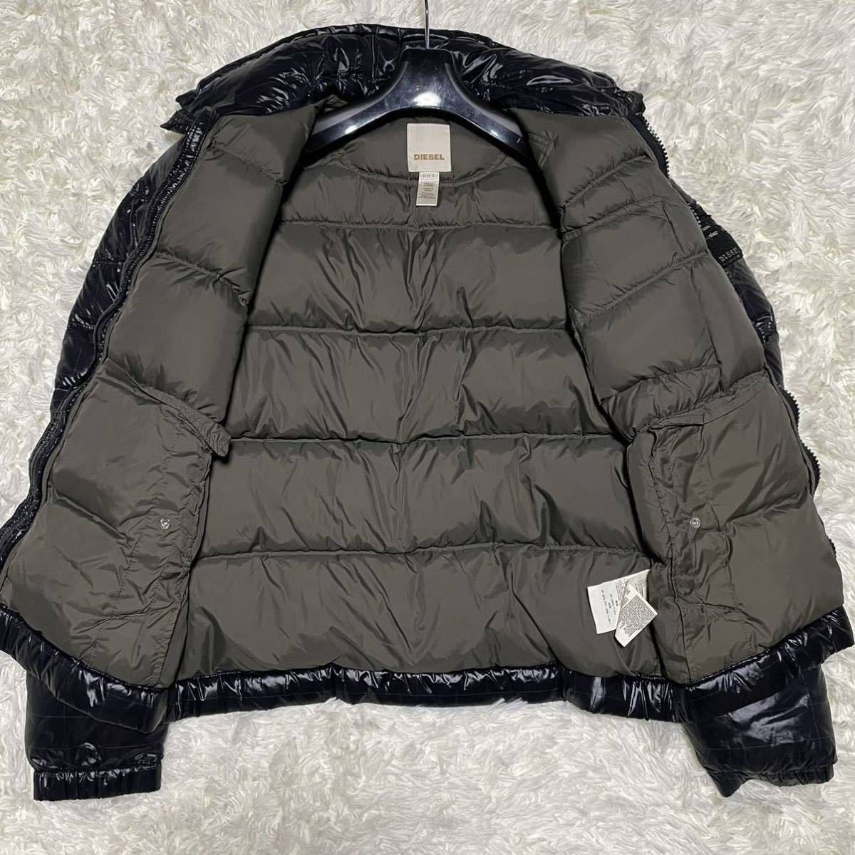 ☆DIESEL ☆ブラック ダウンジャケット Sサイズ 極美品 肉厚ダウン 