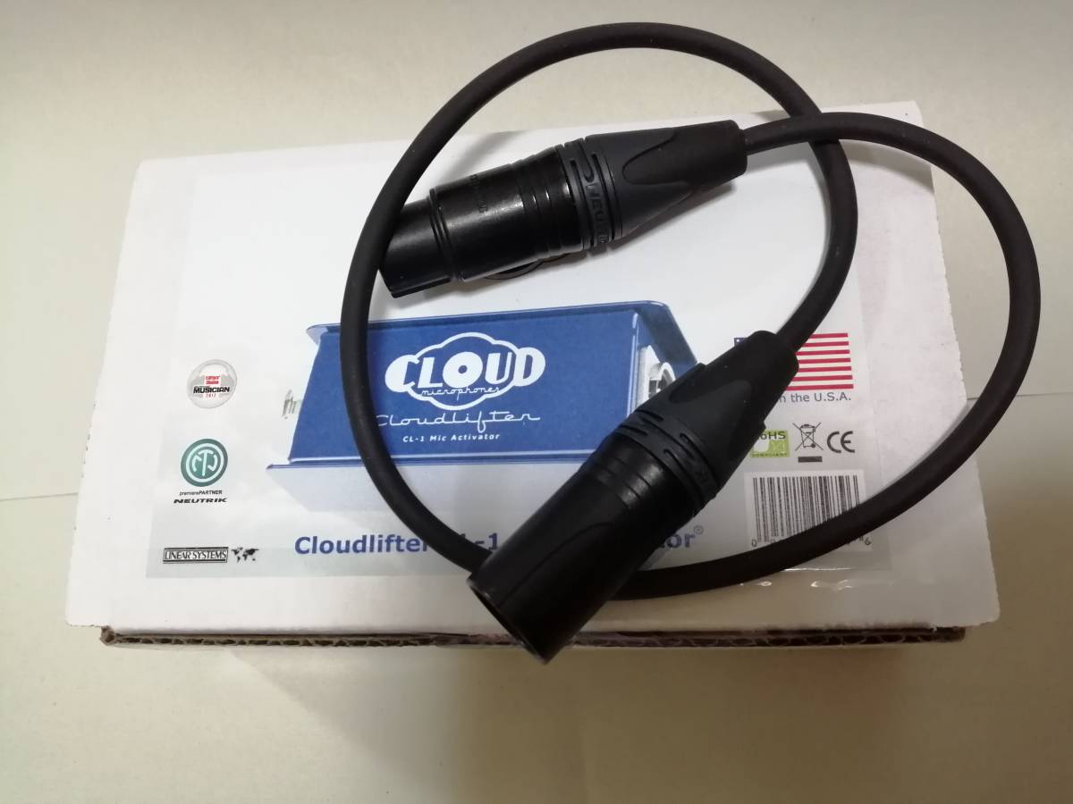Cloud Microphones Cloudlifter CL-1 XLRケーブル GOTHAM 0.5m付属