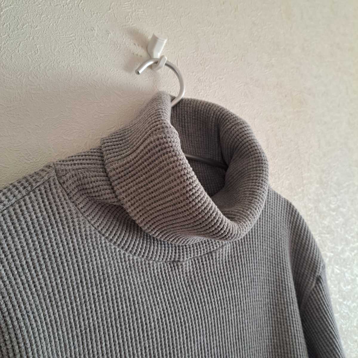 Nigel Cabourn ナイジェルケーボン ワッフルタートルネックカットソー 