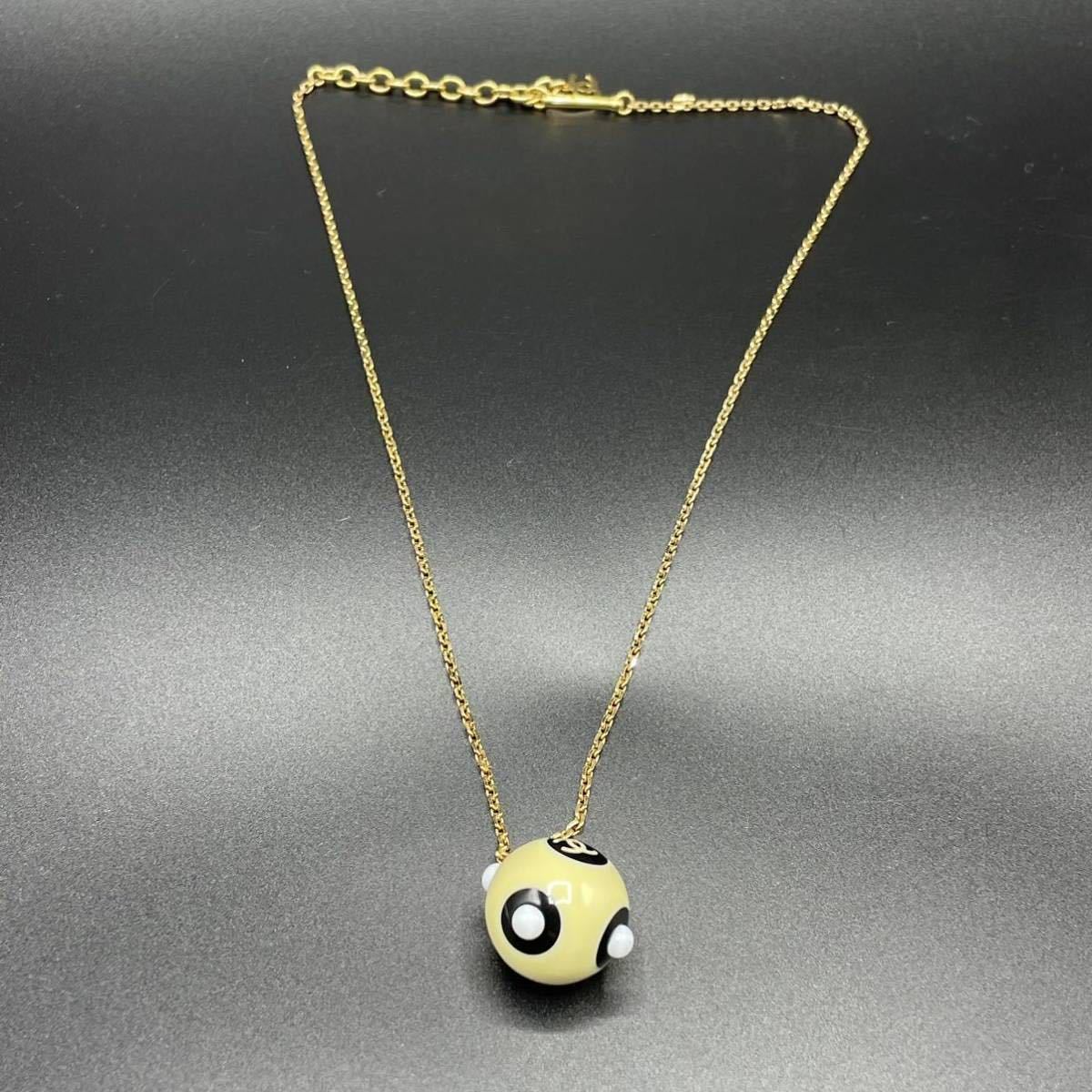 超美品 CHANEL シャネル ネックレス ゴールド キューブ ココマーク 