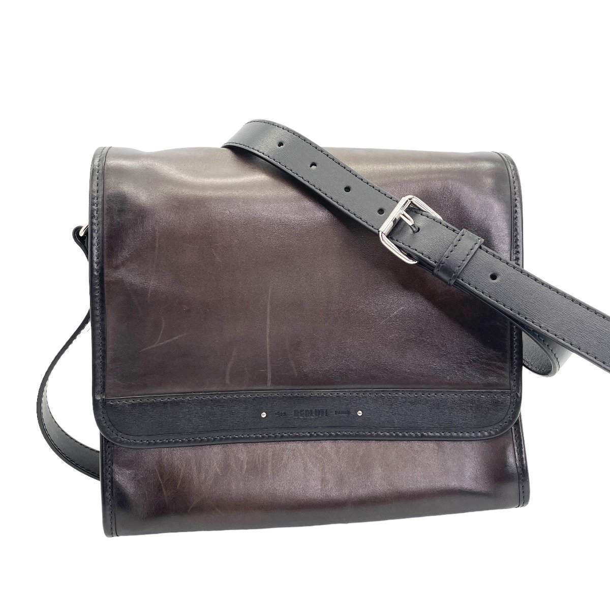 1円 ~ 参定 約26.5万 ベルルッティ BERLUTI レザー フラヌール 