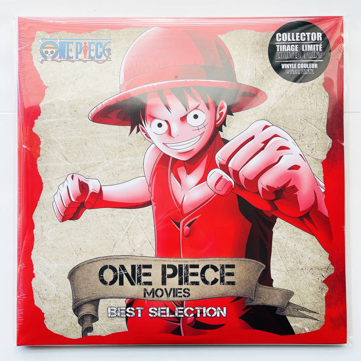 新品..限定盤カラーレコード2枚組〔 One Piece Movies Best Selection 〕ワンピース / 尾田栄一郎 / 田中公平 浜口史郎 岩崎文紀