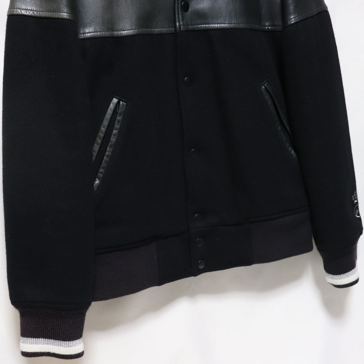 希少【whiz limited × fragment design】レザー 切替/スタジャン 