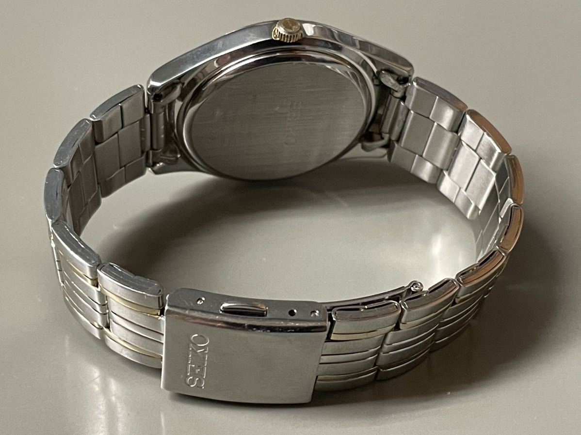 1円〜◇SEIKO セイコー SOLAR ソーラー V145-0BV0 ネイビー文字盤