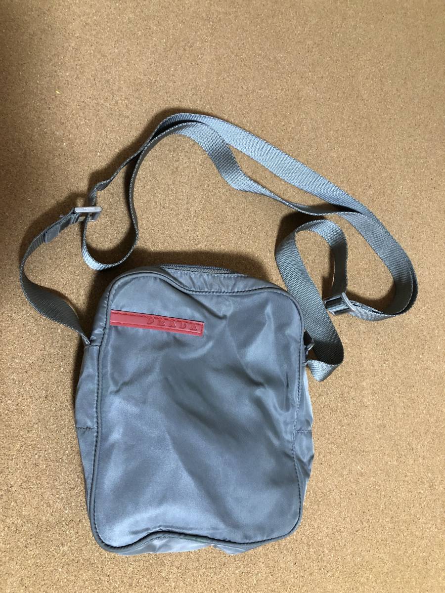 プラダ　PRADA プラダスポーツ　ショルダーバッグ　　グレー