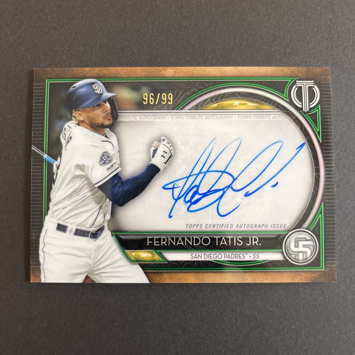 toops 2020 Trbute Fernando Tatis JR 96/99直筆サインカード(Topps 
