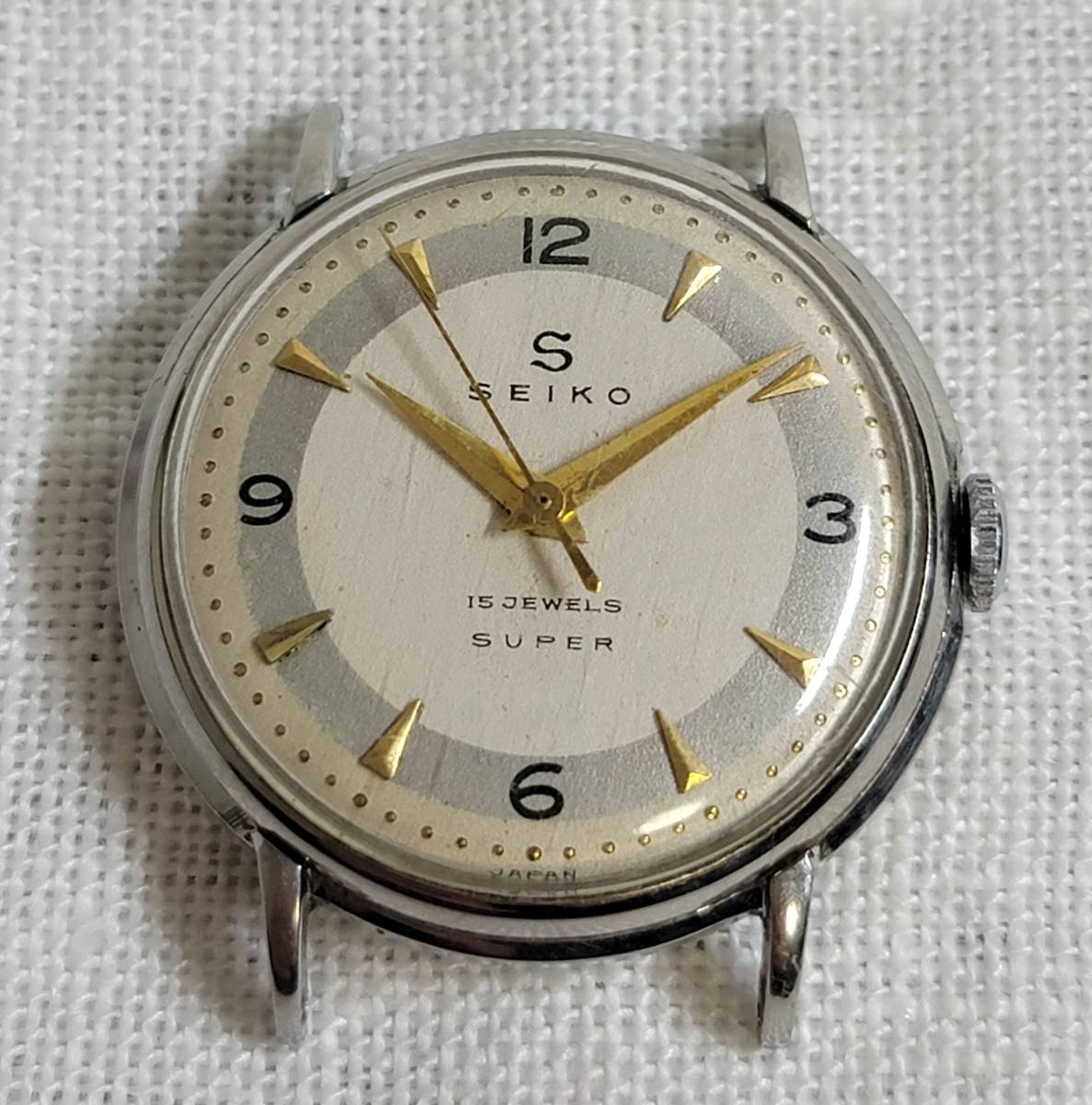 VINTAGE S マーク SEIKO SUPER 手巻き * OH済み SEIKO 【公式通販】