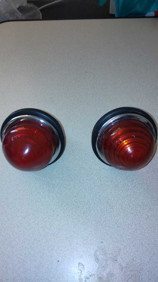 当時物Lucas L594 ウインカーレンズ 赤レンズ BMCミニ ローバーミニ