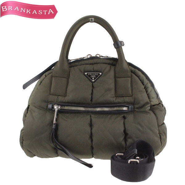 PRADA/プラダ レディース 2way ショルダーバッグ/ハンドバッグ 三角