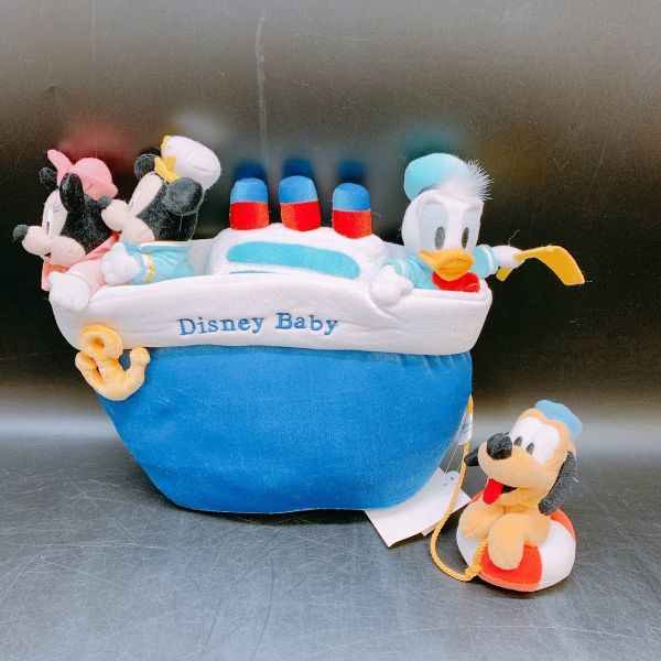 X2-014-80 ディズニーシー DisneySea Disney Baby ぬいぐるみ 船