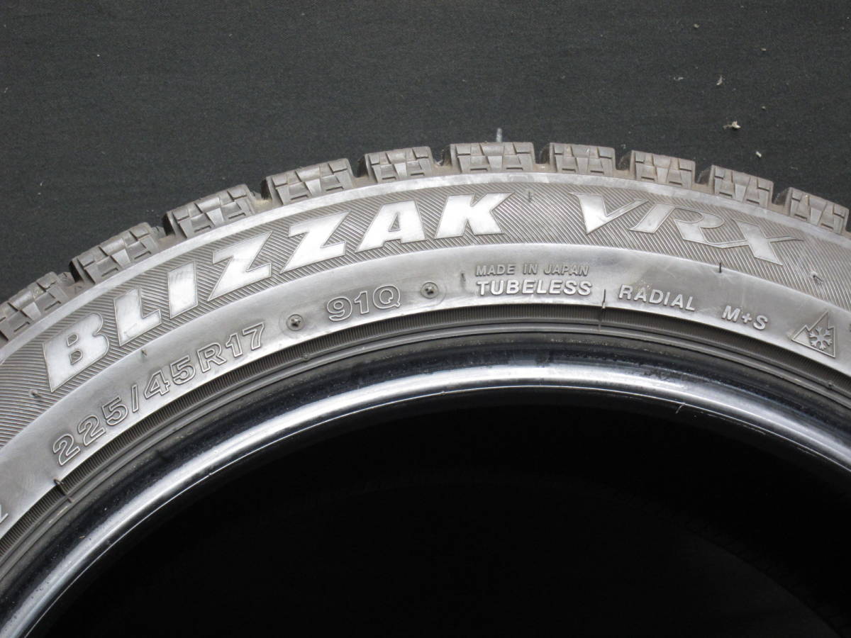 ★☆ ブリヂストン VRX 225/45R17 1本のみ #20978 ☆★ blizzak BLIZZAK 225&frasl;45R17 XL オートウェイ WZ-1