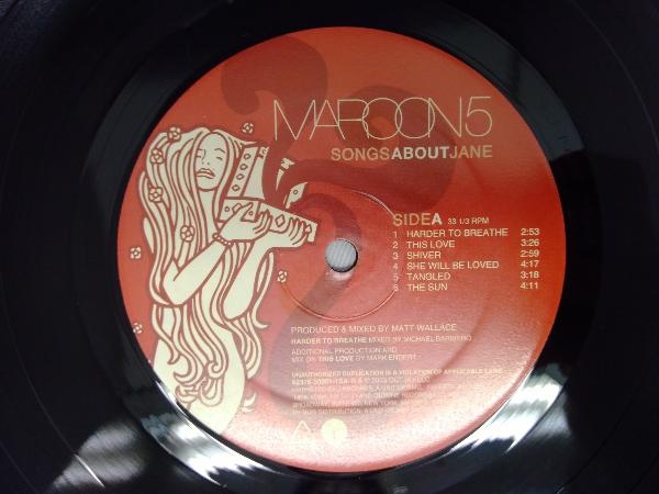 レコード マルーン5 Maroon5 ソングス・アバウト・ジェーン Songs
