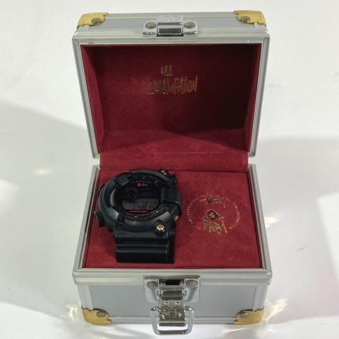 C○2421○美品 CASIO G-SHOCK FROGMAN × Stussy × BAPE GF-8250BS-1JR 
