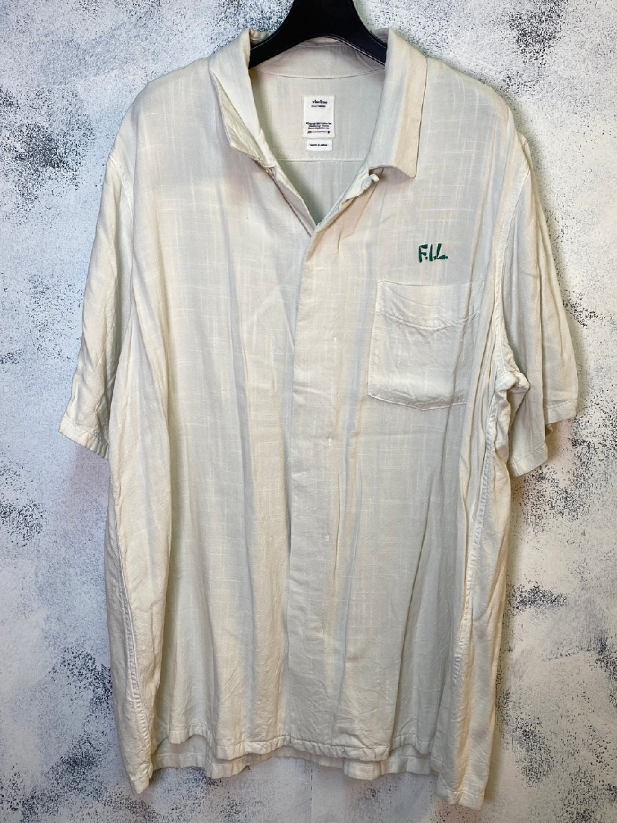 ☆VISVIM ビズビム☆ FREE EDGE SHIRTフリーエッジ レーヨンシャツ 0120305011006 ホワイト
