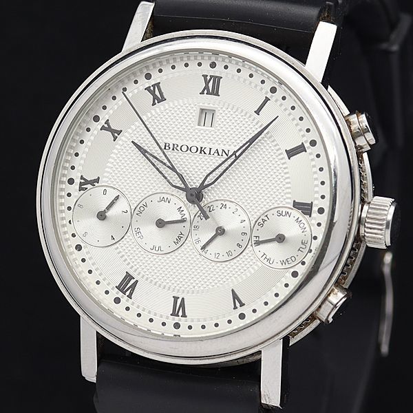 1円 稼働 良品 ブルッキアーナ AT/自動巻 BA-1664 トリプルカレンダー
