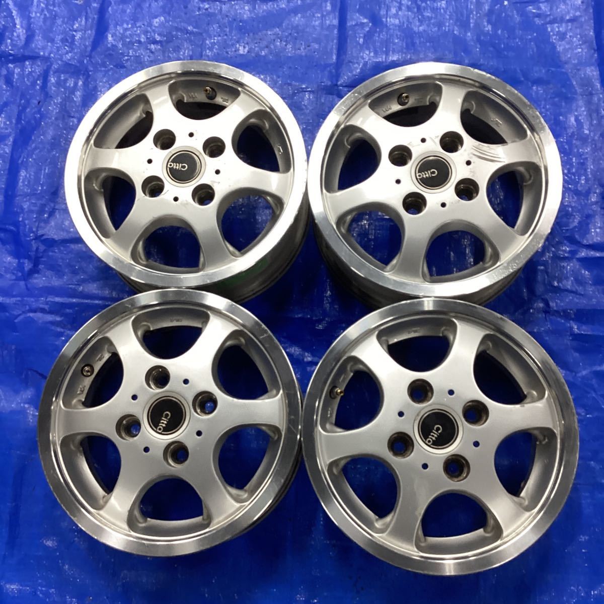 W234L4K ブリヂストン Citta NC6 社外アルミホイール 12×4.5J+43 12  